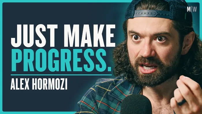 Official Modern Wisdom episode thumbnail featuring Alex Hormozi